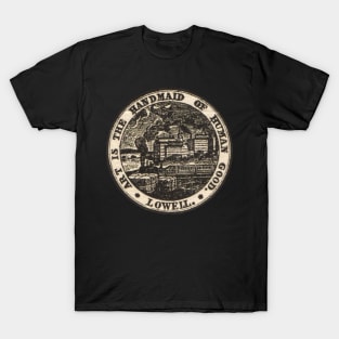 1923 City of Lowell Massachusettts Logo T-Shirt